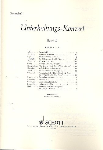 Book Unterhaltungsconcert 2 Cb Violon free