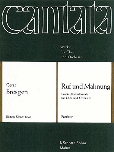 Book Ruf und Mahnung - Glockenlieder-Kantate - choeur mixte (SSA/SATB) avec flûte, piano et cordes - Partition - ED 5292 free