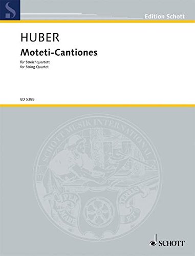 Book Moteti-Cantiones - quatuor à cordes - Partition - ED 5385 free