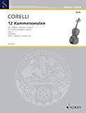 Book SCHOTT CORELLI A. - TWELVE CHAMBER SONATAS OP.2 BAND 3 Partition classique Cordes Violon free