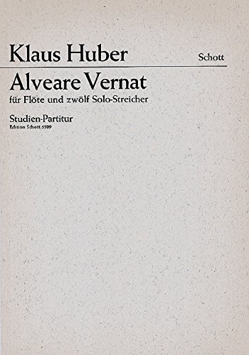 Book Alveare Vernat - flûte (aussi flûte alto) et 12 cordes ou orchestre à cordes - Partition d'étude - ED 5509 free