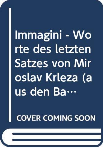 Book Immagini - Worte des letzten Satzes von Miroslav Krleza (aus den Balladen des Peter Kerempuch) - Music Of Our Time - cordes et eine soprano-voix ou cordes seule - Partition d'étude - ED 5941 free