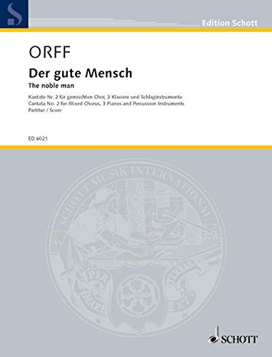 Book Der gute Mensch - Kantate Nr. 2 - choeur mixte (SATB/SATB), 3 (2) pianos et batterie (6 musicien) - Partition - ED 6021 free