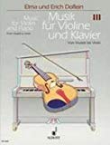 Book Musik für Violine und Klavier Band 3 - Eine Sammlung in 4 Heften progressiv geordnet - violon et piano; violoncelle ad lib. - Partie séparée Violoncello - ED 6028-01 free