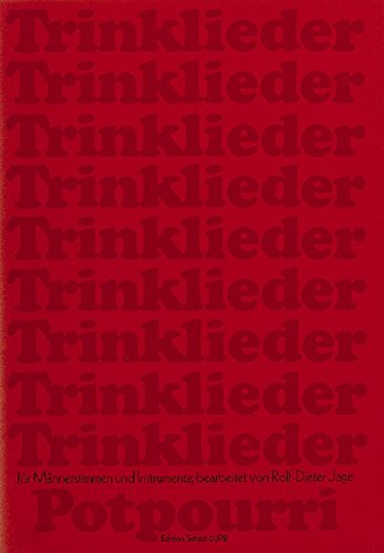 Book Trinklieder-Potpourri - (Deutschland) - choeur d'hommes (TTBB) et piano ou combo - Partition - ED 6092 free