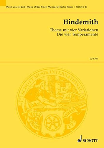 Book Theme with Four Variations According to the Four Temperaments free