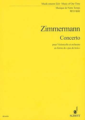 Book Concerto - en forme de 'Pas de trois' - Music Of Our Time - violoncelle et orchestre - Partition d'étude - ED 6329 free