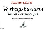 Book Vortragsbüchlein für das Zusammenspiel - Beihefte zum 'Flötenbüchlein für die Schule' - soprano- et flûte à bec alto (aussi SSA/SAA), percussion ad lib. - Partition - ED 6358 free