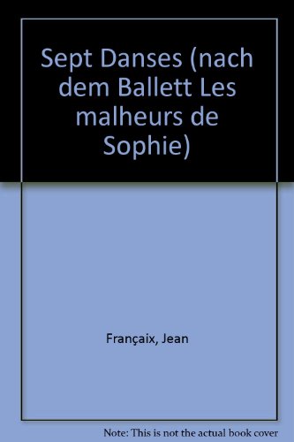 Book Sept Danses Clarinette-Ensemble de Partitions free