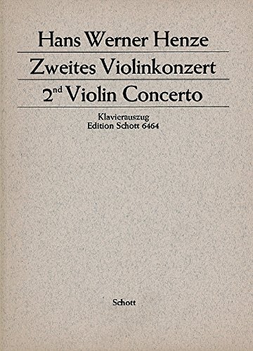 Book 2. Violinkonzert - Unter Verwendung des Gedichts 'Hommage à Gödel' von Hans Magnus Enzensberger - violon solo, bande magnétique, basse-baryton et 33 musiciens - Réduction pour piano avec partie de solo - ED 6464 free
