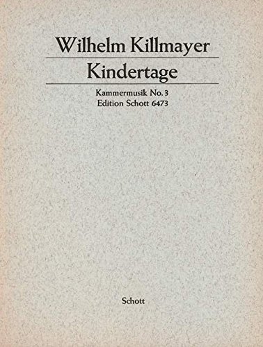 Book Kindertage - Kammermusik Nr. 3 - flûte, alto, elektr. orgue, piano, accordéon, cithare, guitare et batterie (5 musicien) - Partition de direction (également pour les exécutants) - ED 6473 free