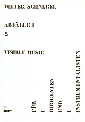Book visible music I - (Abfälle I2) - 1 Dirigent et 1 instrumentalist - Partition - ED 6484 free