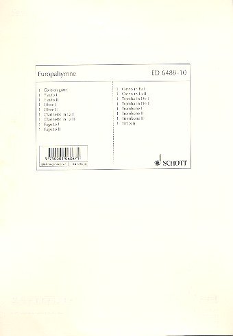 Book THE EUROPEAN ANTHEM -ENSEMBLE DE PARTITIONS free
