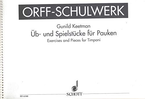 Book Üb- und Spielstücke für Pauken - Orff-Schulwerk - 1-4 timbales (1 ou 2 musicien) - ED 6588 free