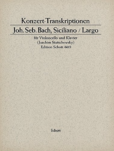 Book Siciliano and Largo Violoncelle free