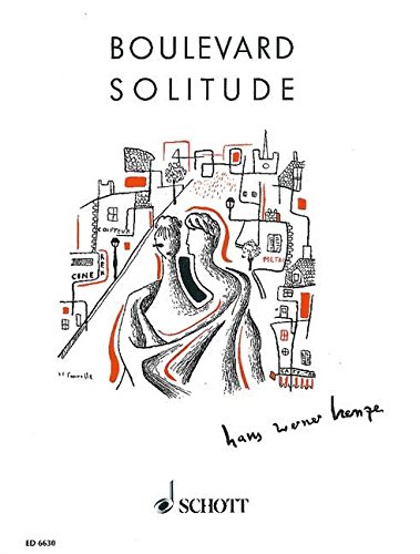 Book SCHOTT HENZE HANS WERNER - BOULEVARD SOLITUDE - PIANO Partition classique Piano - instrument à clavier Piano free