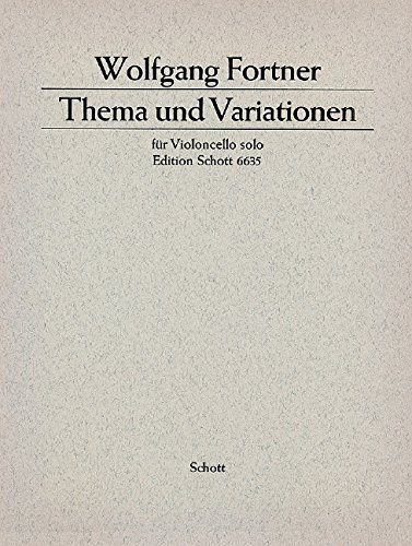 Book Thème and Variations Violoncelle free