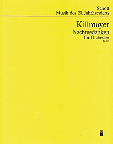 Book Nachtgedanken - Music Of Our Time - orchestre - Partition d'étude - ED 6658 free