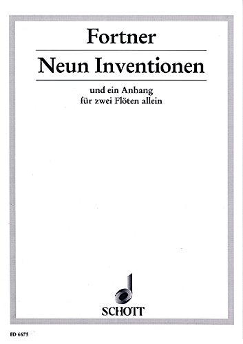 Book Neun Inventionen Flûte Traversiere free