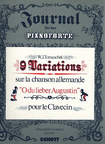 Book Tomásek: 9 Variationen sur la chanson allemande"O du lieber Augustin" (sheet music) free