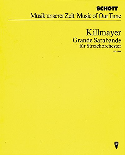 Book Grande Sarabande - Music Of Our Time - orchestre à cordes - Partition d'étude - ED 6944 free