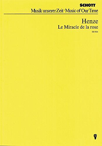 Book Le Miracle de la Rose - Imaginäres Theater II - Music Of Our Time - clarinette et 13 musicien - Partition d'étude - ED 7124 free