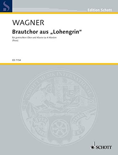 Book Brautchor WWV 75 - 'Treulich geführt ziehet dahin' - choeur mixte (SATB) et choeur de femmes (SMezA) avec piano à 4 mains - Partition - ED 7154 free