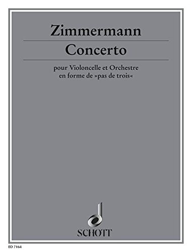 Book Concerto : pour violoncelle et orchestre, en forme de pas de trois (1965/66) - piano reduction free