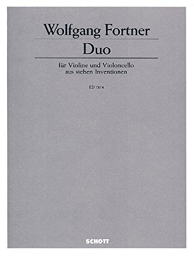Book Duo - aus 'Sieben Inventionen' - violon et violoncelle - Partition - ED 7174 free