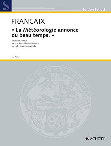 Book Meteorologie annonce du Beau temps : pour huit cuivres (1982) free