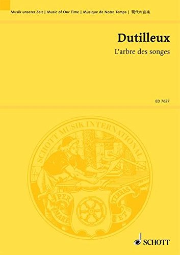 Book SCHOTT DUTILLEUX HENRI - L'ARBRE DES SONGES - VIOLIN AND ORCHESTRA Partition classique Cordes Violon free