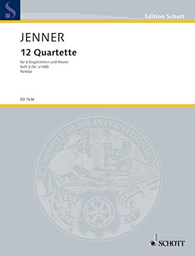 Book Zwölf Quartette Heft 2 - aus dem Toskanischen - 4 voix (SATB) avec piano - Partition - ED 7636 free