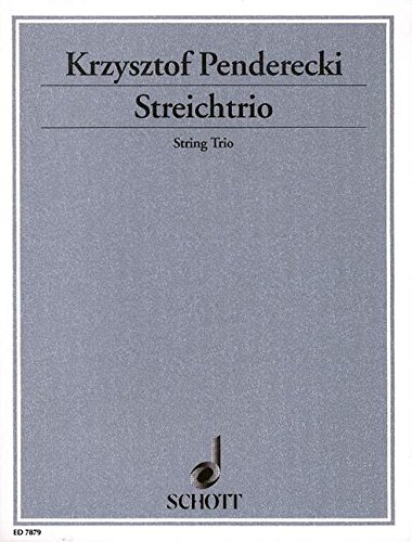 Book Penderecki: String Trio (Score & Set of Parts) free