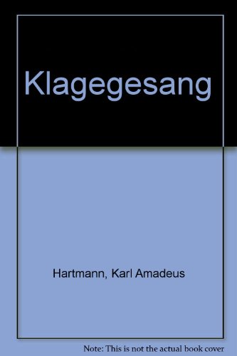 Book Klagegesang - Music Of Our Time - grand orchestre - Partition de direction et d'étude - ED 7887 free