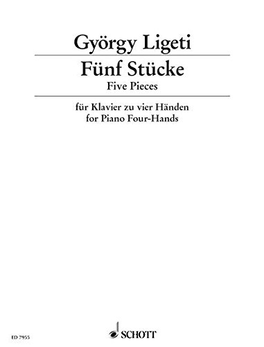 Book SCHOTT LIGETI G. - 5 STUCKE - PIANO 4 MAINS Partition classique Piano - instrument à clavier Piano free