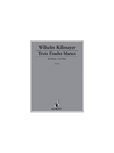 Book Trois etudes blanches : for piano (1990/91) free