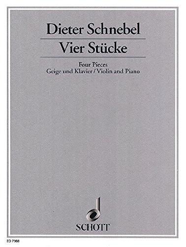 Book Vier Stücke - violon et piano - Partition - ED 7988 free