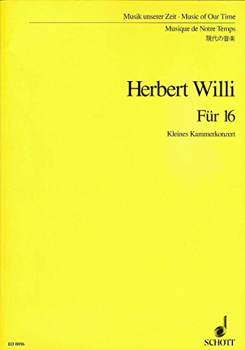 Book Für 16 - Kleines Kammerkonzert - orchestre de chambre - Partition d'étude - ED 8016 free