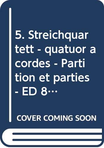 Book 5. Streichquartett - quatuor à cordes - Partition et parties - ED 8128 free