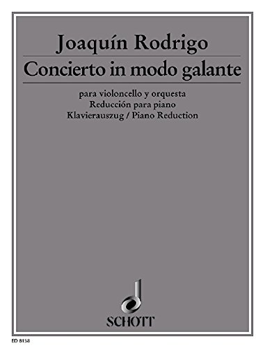 Book Concierto In Modo Galante Vc + Orch free
