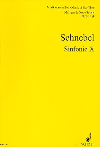 Book Sinfonie X - Music Of Our Time - orchestre, altovoix, dispositif électroacoustique et bande magnétique - Partition d'étude - ED 8326 free
