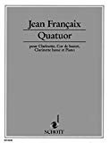 Book SCHOTT FRANCAIX J. - QUATUOR - 2 CLARINETTE, COR ET PIANO Partition classique Bois Clarinette free