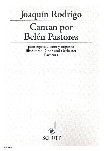 Book Cantan por Belén pastores - aus 'Villancicos y canciones de Navidad' - soprano, choeur mixte (SATB) et orchestre - Partition - ED 8354 free