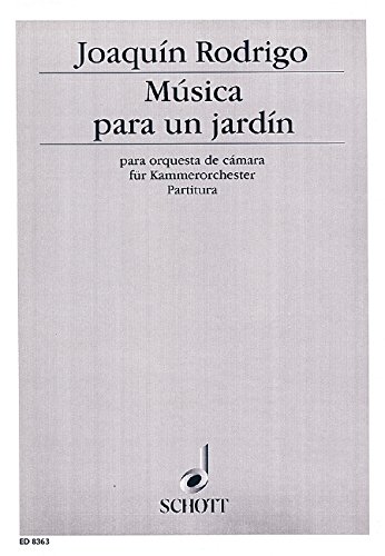 Book Música para un jardín - orchestre de chambre - Partition - ED 8363 free