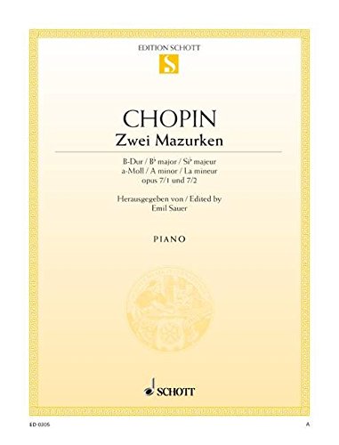 Book MAZURKAS(2) B/A OPUS 7/1-2 PIANO free