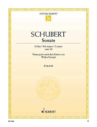 Book Sonata G Major op. 78 D 894 free