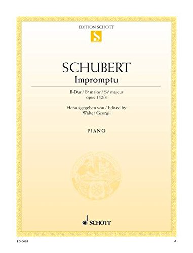 Book IMPROMPTU 3 BES OPUS 142 PIANO free