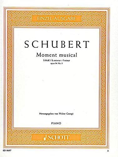 Book MOMENTS MUSICAUX F OPUS 94/3 PIANO free