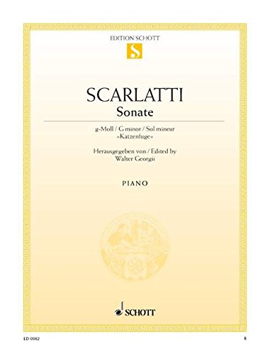 Book SCHOTT SCARLATTI D. - KATZENFUGE - PIANO Partition classique Piano - instrument à clavier Piano free