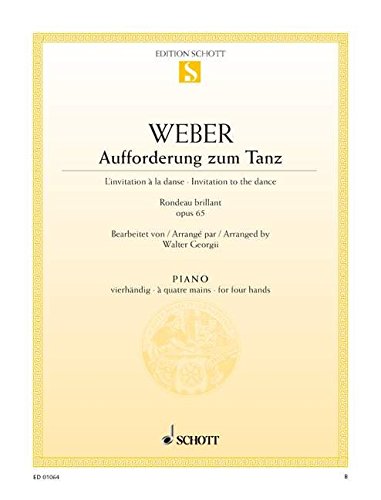 Book AUFFORDERUNG ZUM TANZ OPUS 65 PIANO free